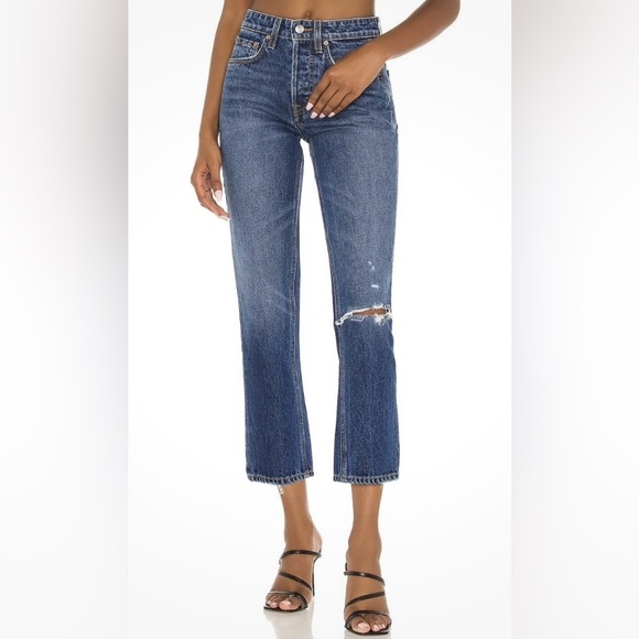 GRLFRND The Karolina High Rise Straight Crop Jeans - Picture 2 of 15